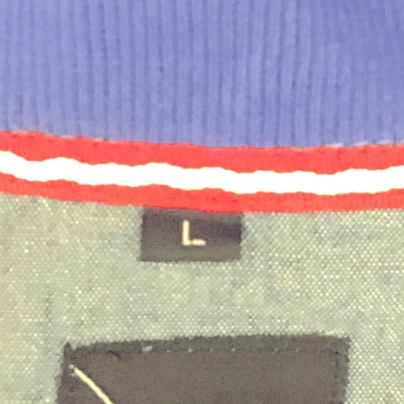 The Scifen Company Men's Large Blue Pull Over 3 Button Henley Sweater - Picture 8 of 10